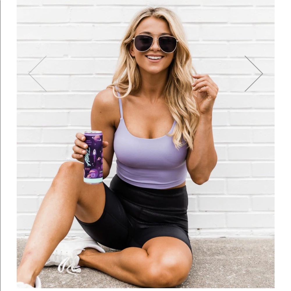 Pink Lily Let’s Seize the Day Bra Top in Periwinkle